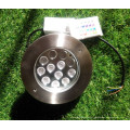 12 LEDs de aço inoxidável tampa da luz subterrânea LED (JP824121)